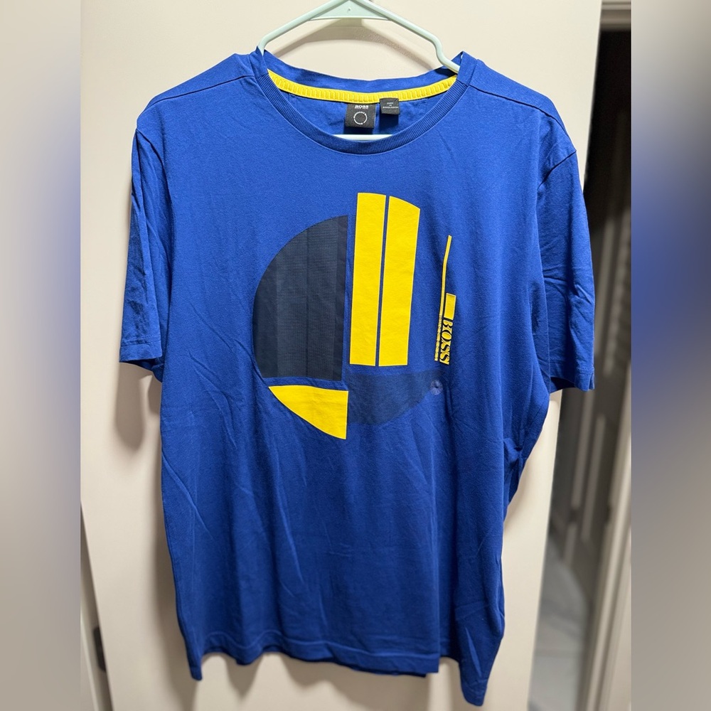 Boss by Hugo Boss Responsible T-Shirt - Blue/Black/Yellow | Size - Large